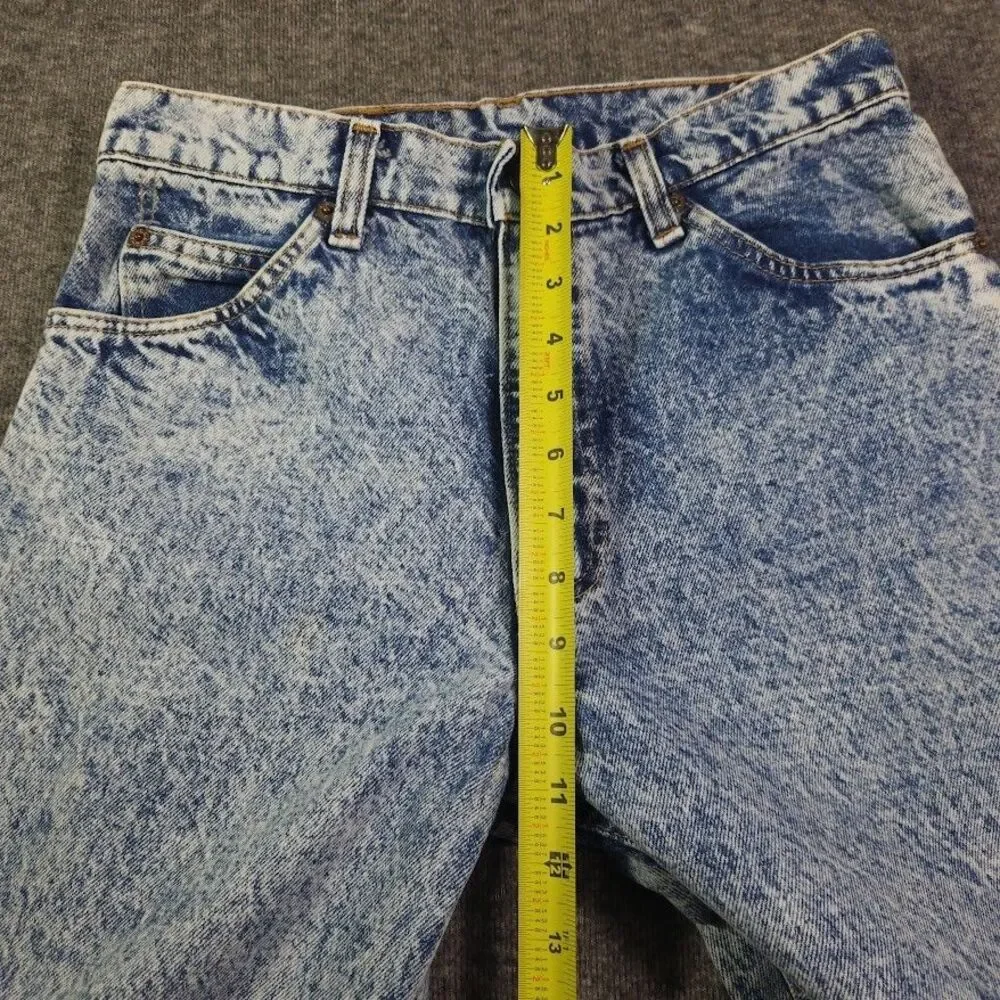 Vintage Levis 550 Acid Wash Jeans USA Made Orange Tab (Tag 31x34) Real 28x33 80s